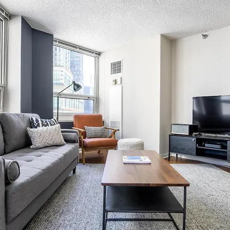 Apartment River N 1br W Gym Pool Nr Magnificent Mile Chi-269