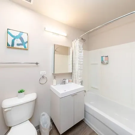 Apartment Stylish 2br With Optional Parking, Patio And Gym Near Mccormick Place, Shedd Aquarium, Field Museum & Lakefront Trail