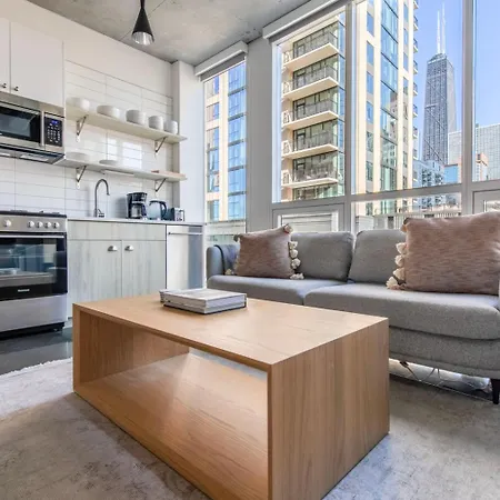 Apartment River North 1br W Lounge Gym Nr Shops Chi-1015 Chicago