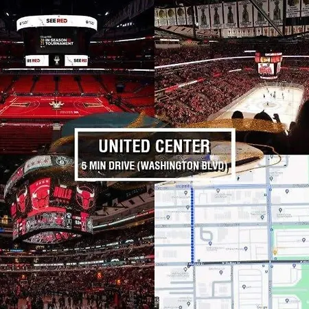 Apartment 3 Bdr Astonishing New Steps From United Center *