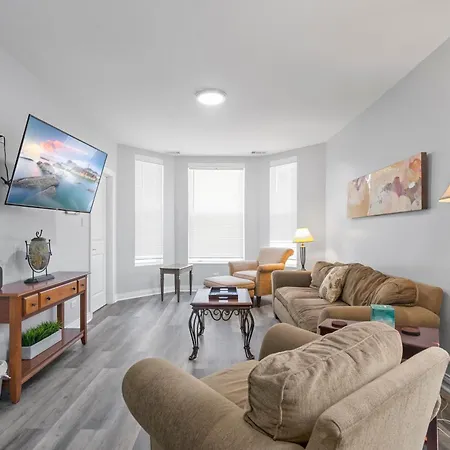 Newly Rehabbed Greystone With 2 Private Apartments, Backyard, Garage, Laundry, Close To Expressway *