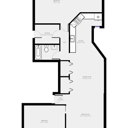 Apartment Beautifully Remodeled Third Floor Flat In River North - 3n Chicago