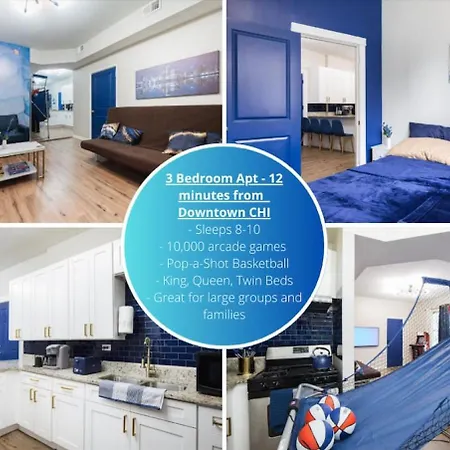 Apartment Large 3 Bedroom 12 Minutes To Downtown - Games *