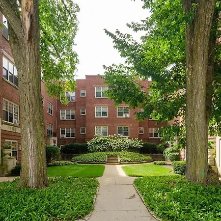 Evanston 2br W Courtyard Nr Northwestern Chi-953 *