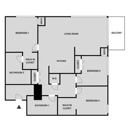 Apartment Blueground Medical District 3bd Chi-1112 Chicago