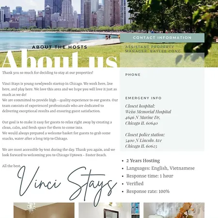 Apartment Comfy Flat By Foster Beach Downtown Uptown *
