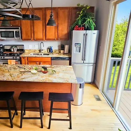 Art Downtown Fulton Market Entire 3 Bedroom Sleep10 Private Garage Roof Ev Tesla * Chicago