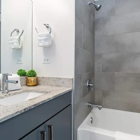 Apartment 1br Loft With Modern Glass Views Chicago