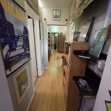 Tranquil Library 2brm 1bath Private Eclectic At Solar Apartment Chicago