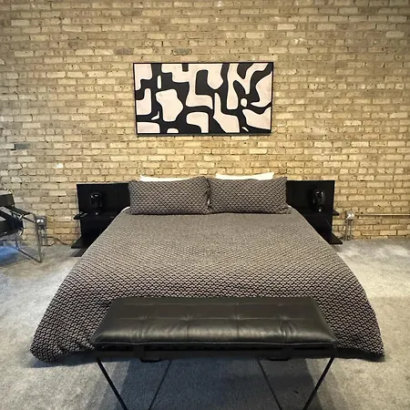 Apartment Huge! 3 King Bedrooms With Private Rooftop Lounge On Fulton Market *