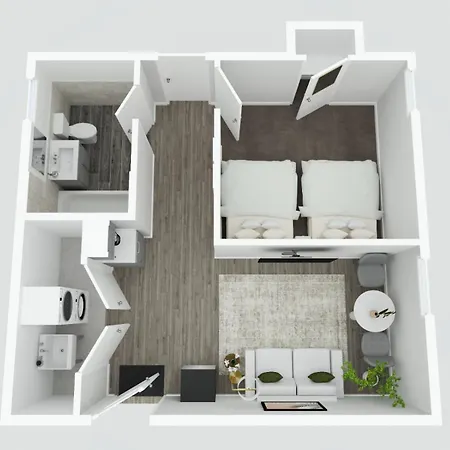Apartment Modern W Private Entrance Washer Dryer Free Parking