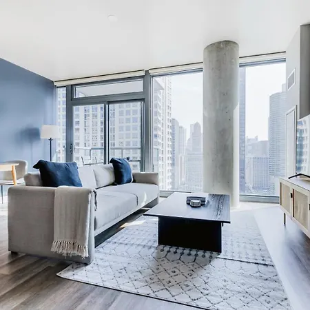 Blueground River North Gym Pool Doorman Wd Chi-1093 Apartment *