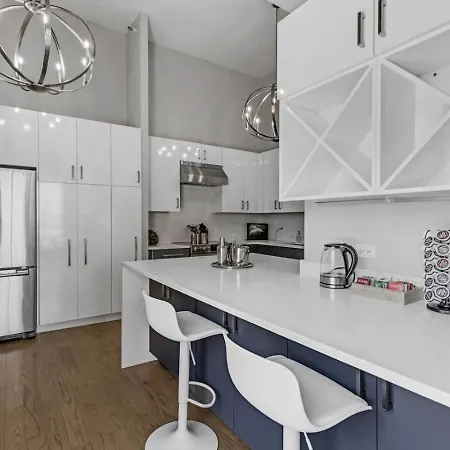 Downtown Penthouse 11parking Gym Pvt Patio Chicago