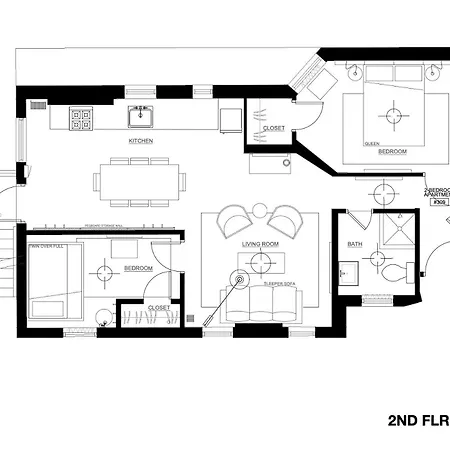 Hotel The Neighborhood - Lincoln Park 501 - Three Bedroom Penthouse Chicago