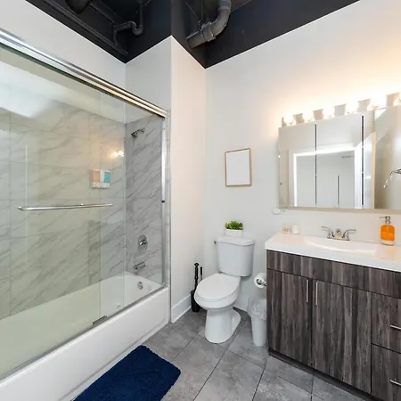 Modern South Loop 2br With View Of Skyline Patio And Gym Access Near Mccormick Place Convention Center & Museum Campus Chicago