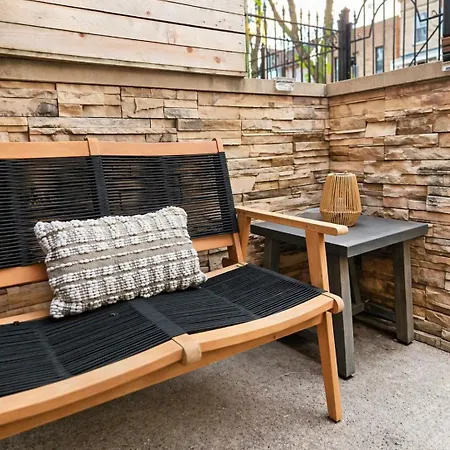 Boutique Retreat Private Patio Fire Pit Chicago