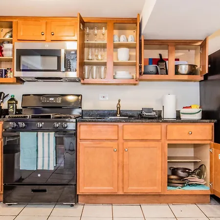 Walk To Train L Near Attractions And Ord L Free Parking L Patio Apartment Chicago