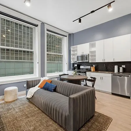 The Plymouth Chicago 4-Br Apartment In Printers Row - Free Parking, Gym & Rooftop 3*