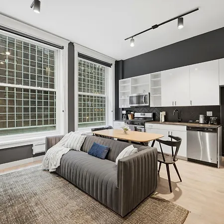 The Plymouth Chicago 4-Br Apartment In Printers Row - Free Parking, Gym & Rooftop 3* Chicago