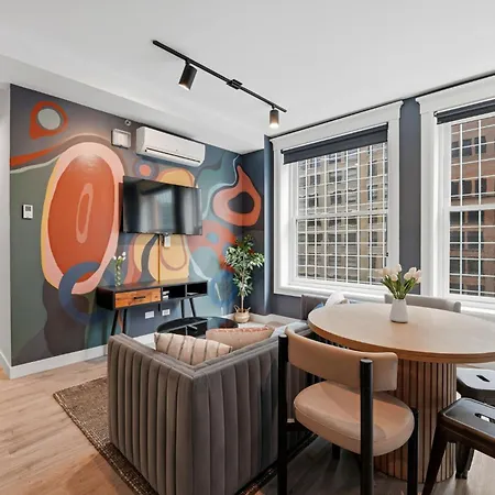 Aparthotel The Plymouth Chicago 4-Br Apartment In Printers Row - Free Parking, Gym & Rooftop 3*