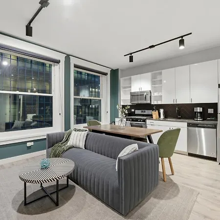 The Plymouth Chicago 4-Br Apartment In Printers Row - Free Parking, Gym & Rooftop 3*
