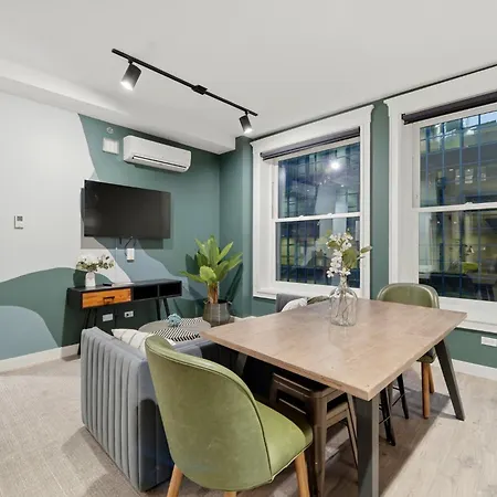 The Plymouth Chicago 4-Br Apartment In Printers Row - Free Parking, Gym & Rooftop Aparthotel 3*