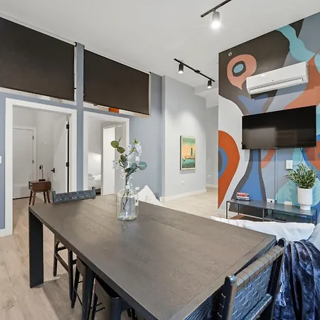 Aparthotel The Plymouth Chicago 4-Br Apartment In Printers Row - Free Parking, Gym & Rooftop