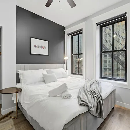 Aparthotel The Plymouth Chicago 4-Br Apartment In Printers Row - Free Parking, Gym & Rooftop Chicago