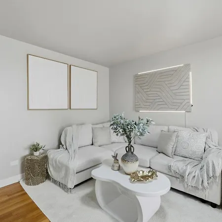 Apartment 3br Near O'hare • Office • Coffee Bar • Sleeps 9