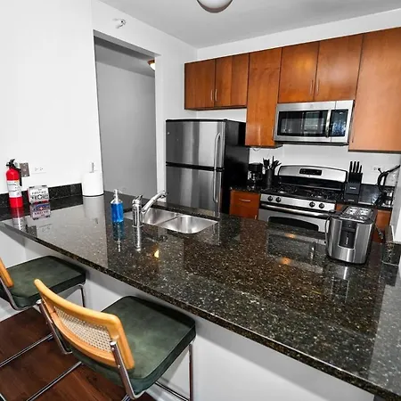 Apartment Modern 2br Skyline - 5 Min To Grant Park