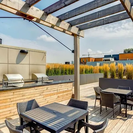 Apartment Landing Stylish 2bd Gym Rooftop Lounge