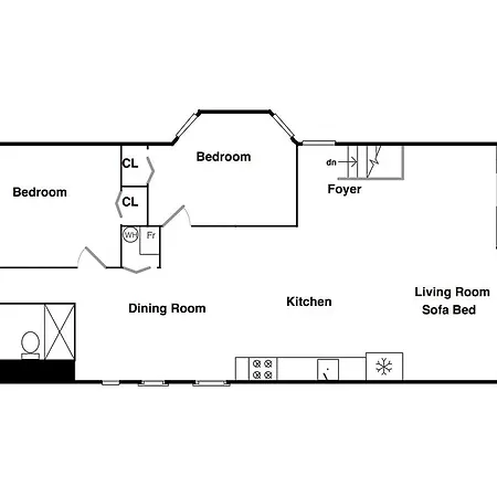 Apartment Beautiful 2 Bedroom By The Lake