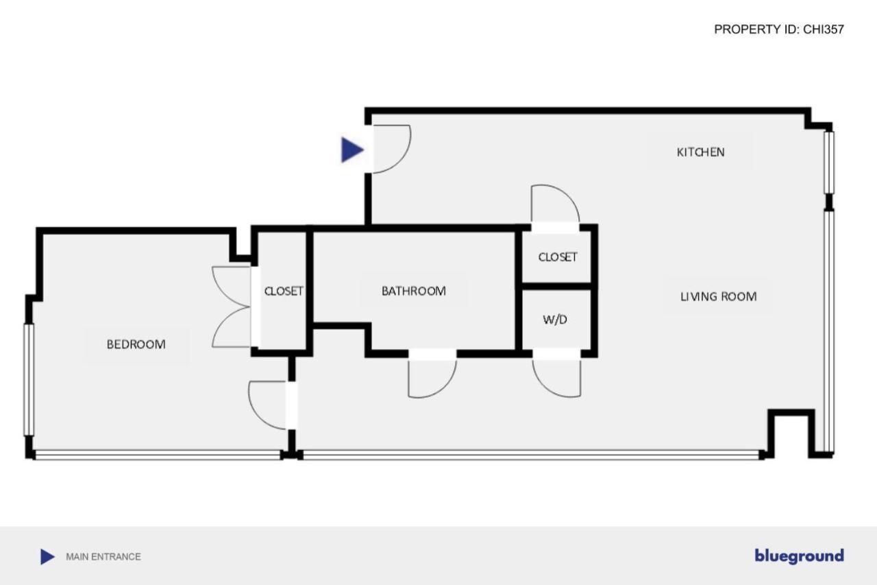 River N 1br W Gym Pool Nr L Stop Chi-357 Apartment