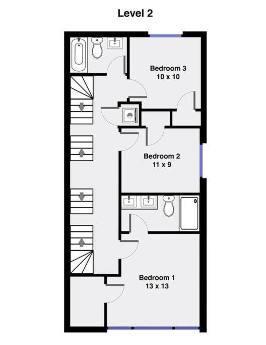 2 Newly Built Luxury With Private Roofdeck Apartment