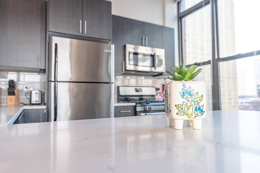 South Loop 2Br Corner Unit With Natural Light, Optional Parking And Guest Access Near Downtown Chicago And Mccormick Place * Chicago
