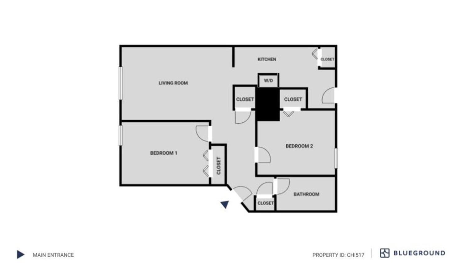 Lakeview 2br W Courtyard Wd 2 Blocks To L Chi-517 Chicago