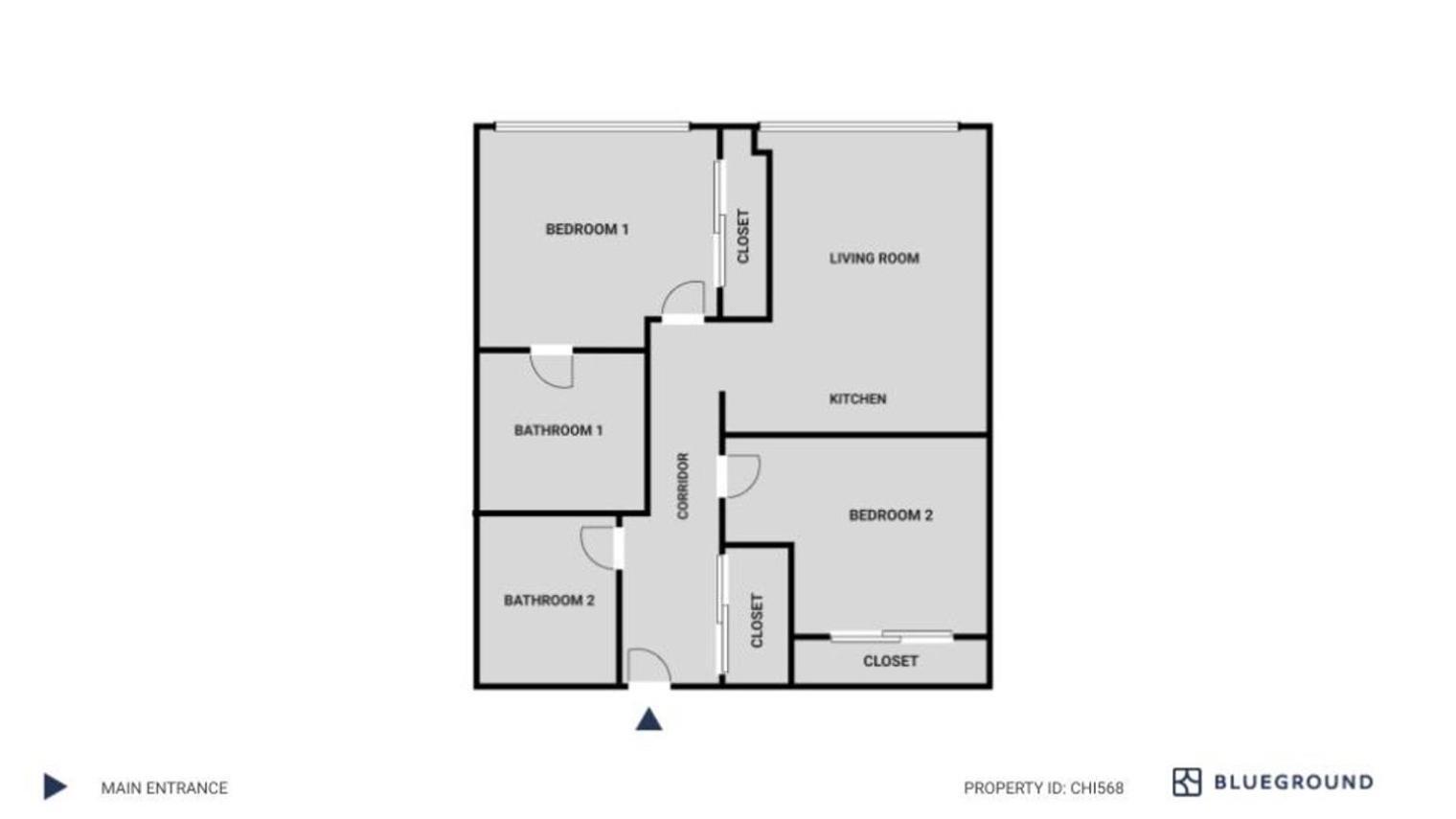 Apartment Lincoln Park 2br W Lounge Roof Gym Nr Depaul Chi-568