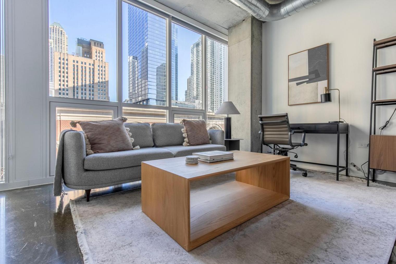 River North 1br W Lounge Gym Nr Shops Chi-1015 Apartamento *