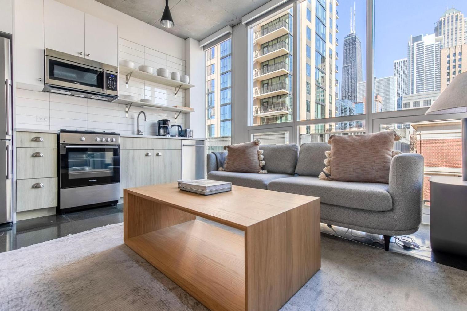 Apartamento River North 1br W Lounge Gym Nr Shops Chi-1015 Chicago