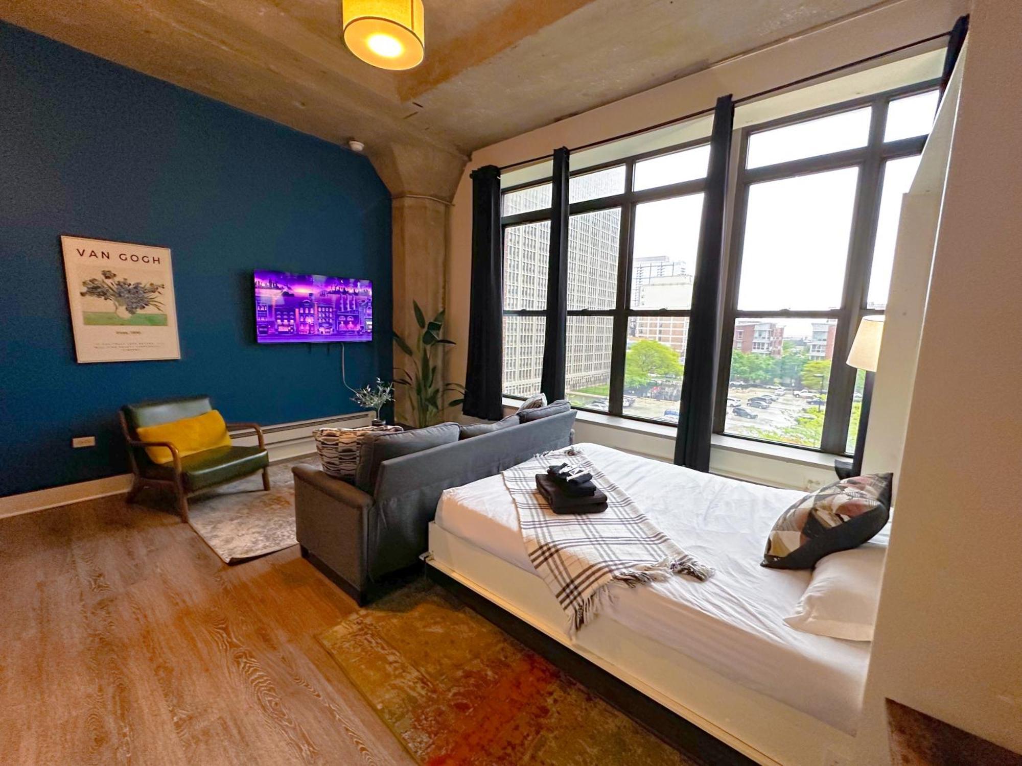 Apartment Elegant Studio South Loop Suite With Optional Parking And Gym Access Walk To Mccormick Place & Field Museum *