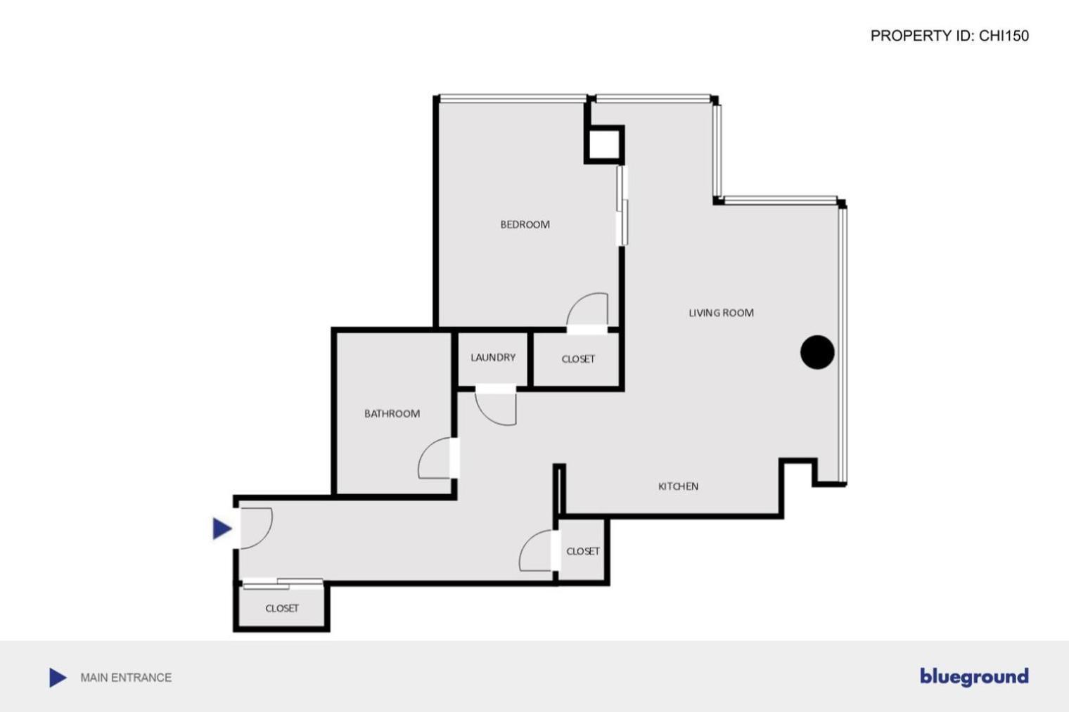 Apartment Blueground River N Gym Pool Nr Riverwalk Chi-150