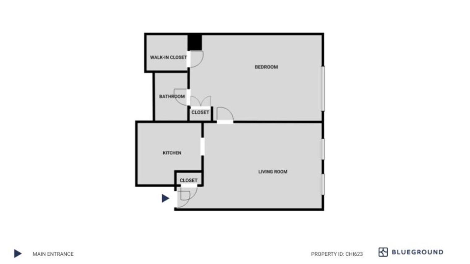 Gold Coast 1br W Gym Roof Nr Mag Mile Chi-623