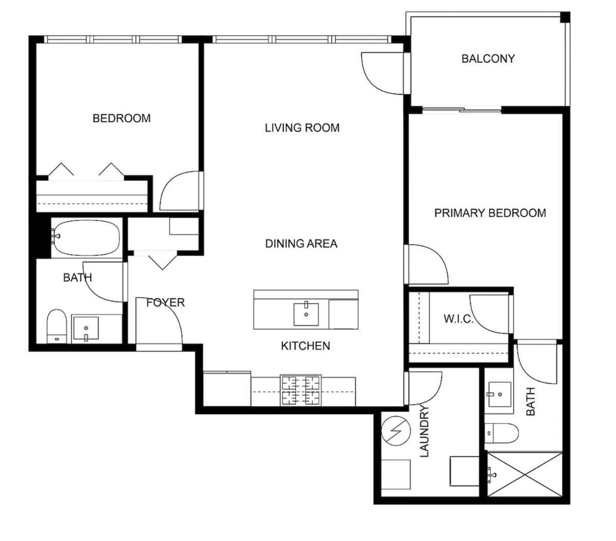 Private Balcony 1 Garage Parking Sleeps 6 Chicago