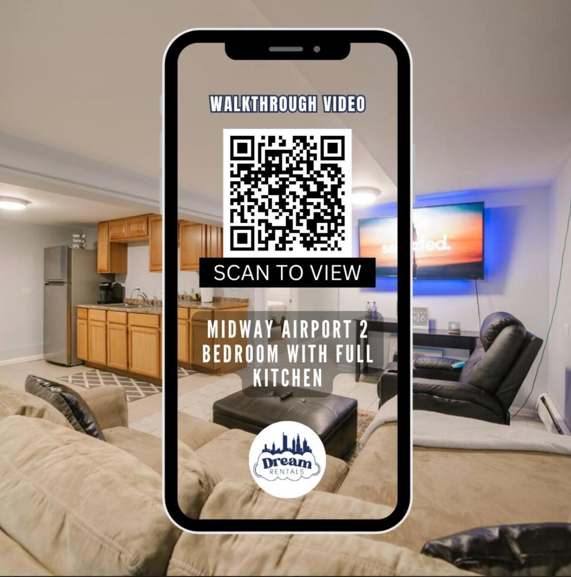 Midway Airport 2 Bedroom With Full Kitchen Apartment *