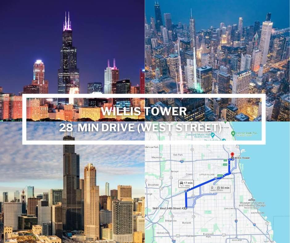 Midway Airport 2 Bedroom With Full Kitchen Apartment