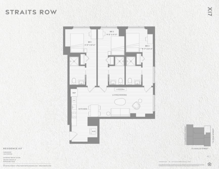 Apartamento Luxury 3 Bed 3 Bath High Rise With Gym & Amenities *