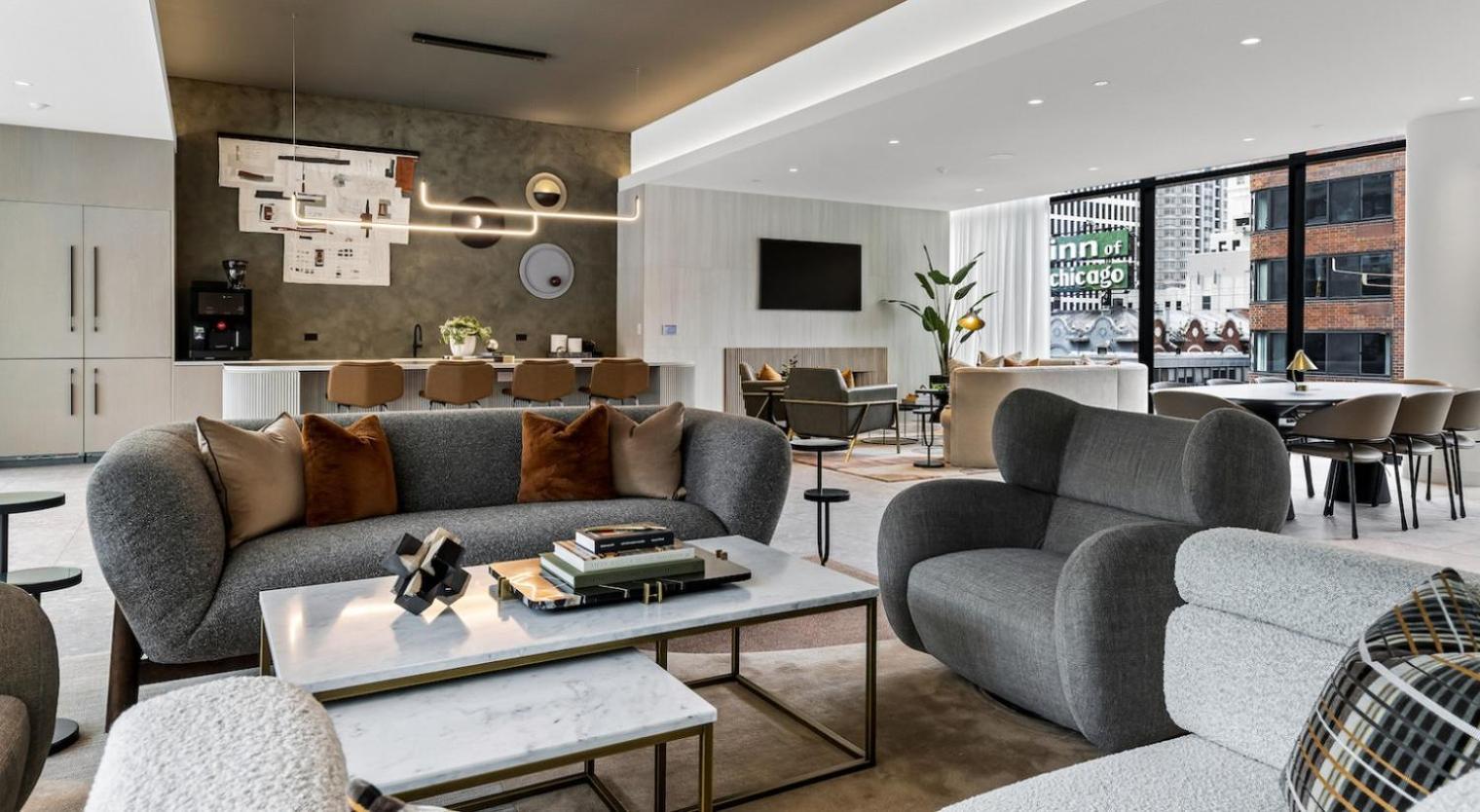 Blueground River North Balcony Pool Nr Pier Chi-1150