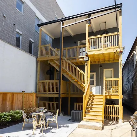 French Design-inspired West Loop With Private Balcony & Large Backyard Chicago