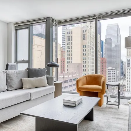 Loop 1br W Gym Pool Lounge 1 Block From L Chi-599 Apartment