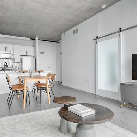 Apartment S Loop 1br W Roof Gym Lounge 1 Block To L Chi-444 *